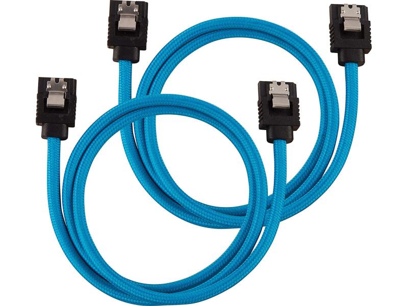 Corsair | Netzteil Zubehör Corsair SATA, 60 cm blau | Premium SATA-Kabel, 6 Gbps