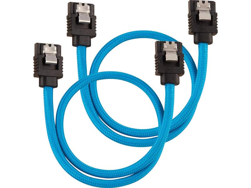 Corsair | Netzteil Zubehör Corsair SATA, 30 cm blau | Premium SATA-Kabel, 6 Gbps