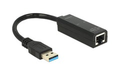 Delock: USB3.0 zu LAN Adapter, schwarz
