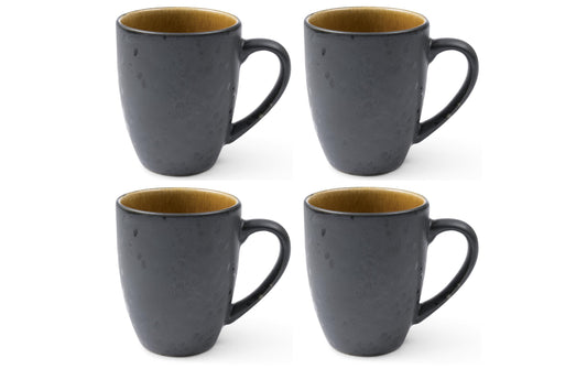 Bitz, Kaffeetasse 300 ml, 4 Stück, Grau/Hel