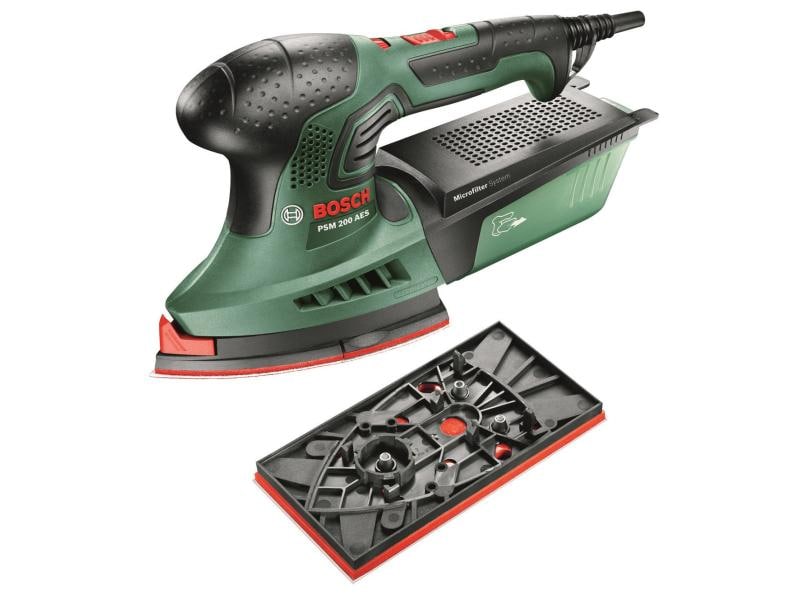 Bosch | Multischleifer PSM 200 AES | Schleifplatte mit Klettverschluss