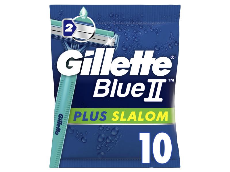 Gillette | Einweg Rasierer Blue II Pl Sl.10er | 10 Stück, Plus Slalom