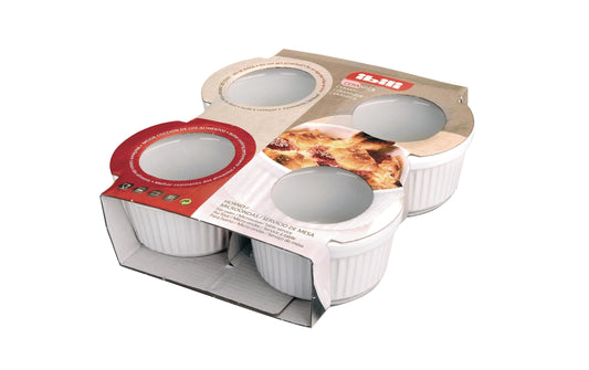 Ibili | Crème Brûlée Formen | 4 Stück, Durchmesser 9cm