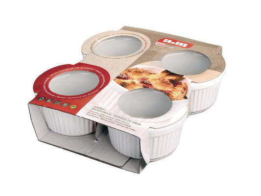 Ibili | Crème Brûlée Formen | 4 Stück, Durchmesser 9cm