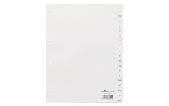Durable Register A4 A-Z 20-tlg. weiss