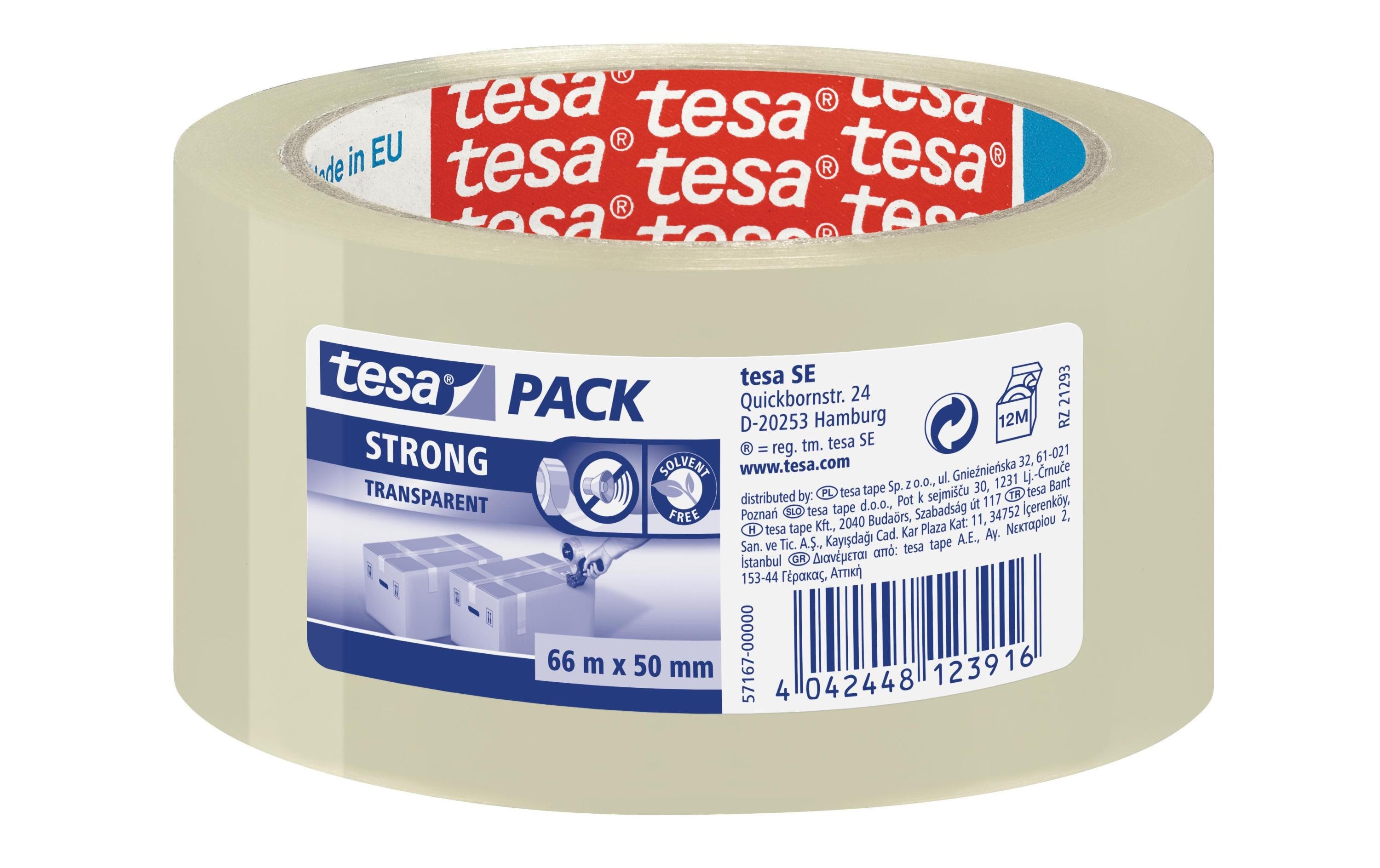 tesa, Klebeband strong 50 mm x 66 m, 1 Roll