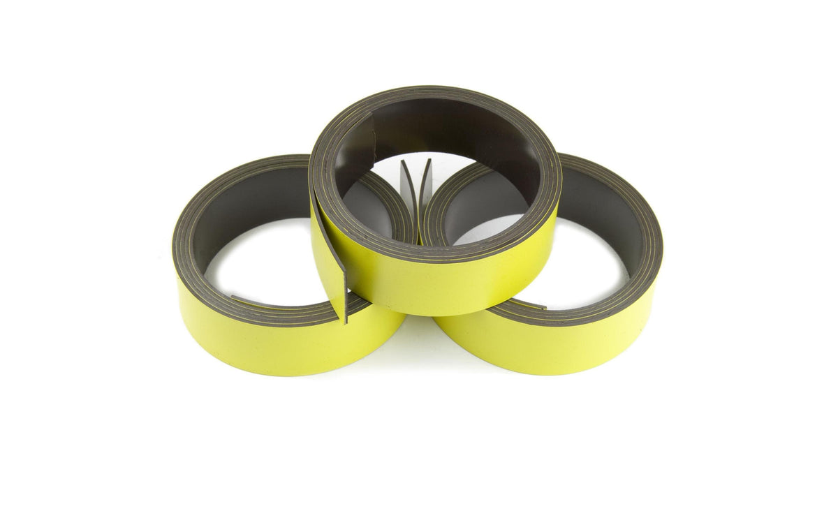 Supermagnet Magnetband gelb