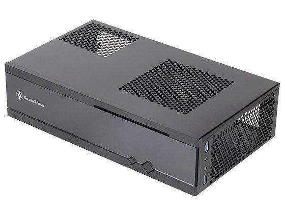 SilverStone | HTPC SST-ML05B, mini ITX, oNT | Stahlgehäuse, 350x99x204 BxHxT