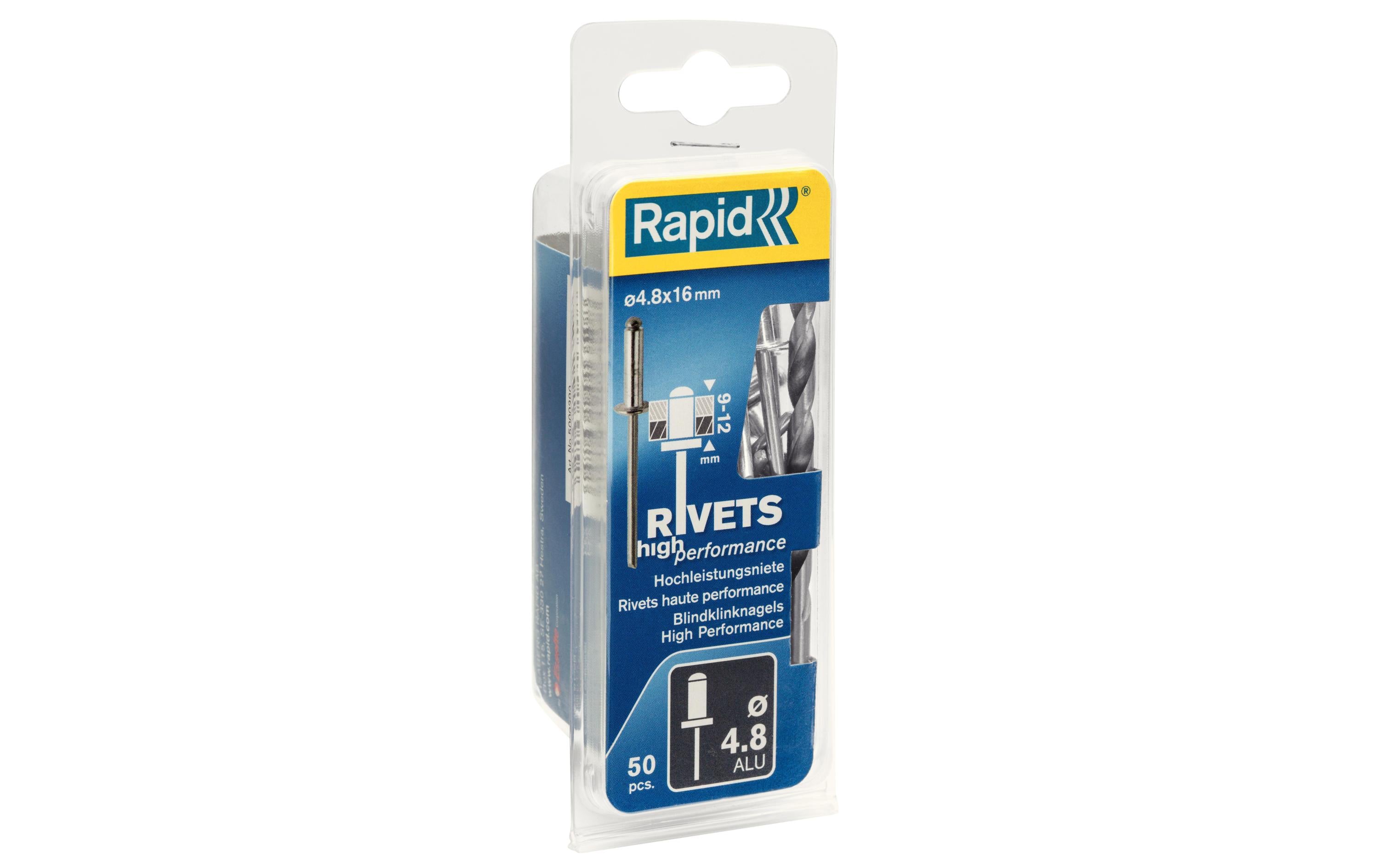 Rapid Blindnieten Aluminium 4,8x16mm