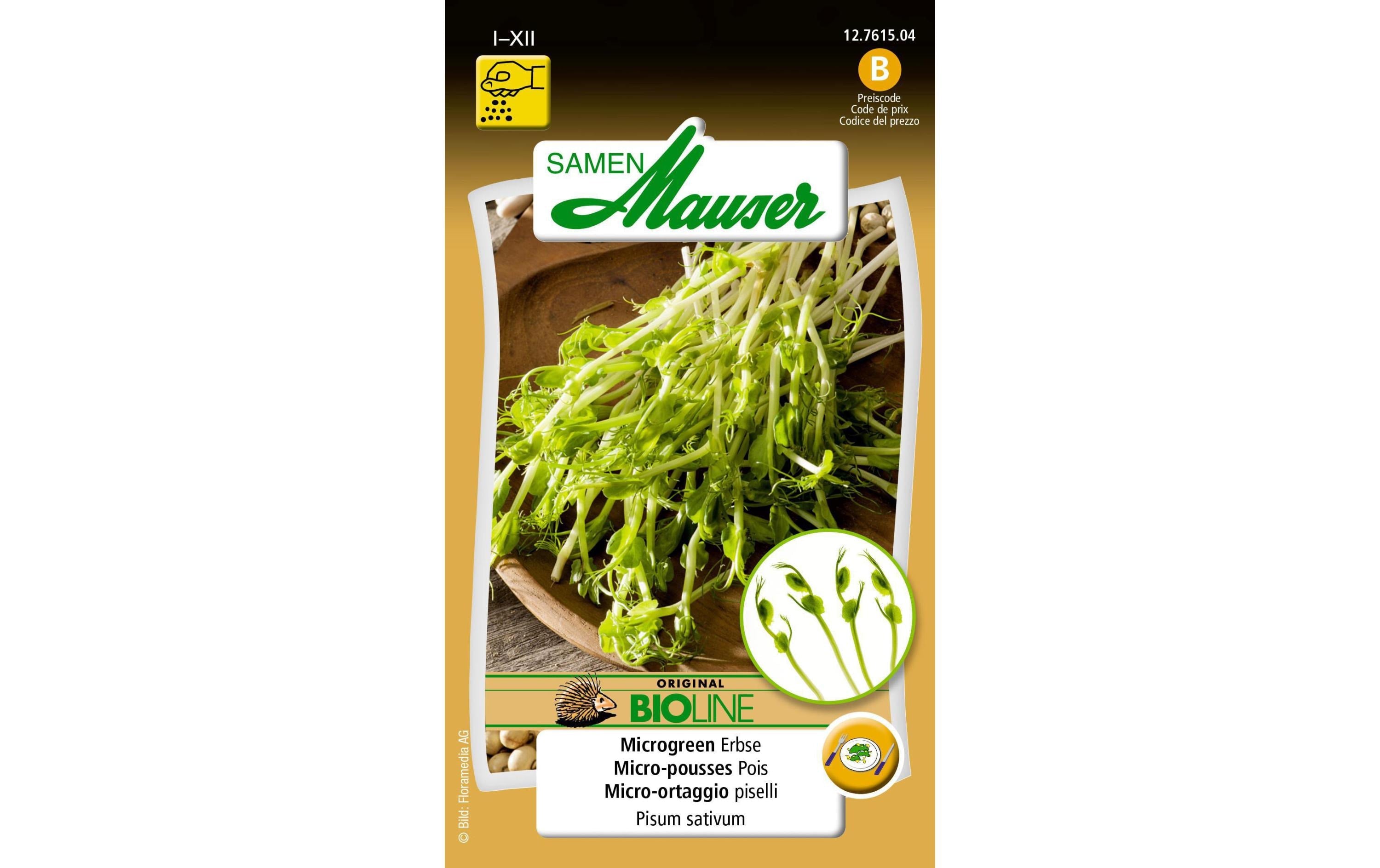 Samen Mauser BIO Microgreen Erbse