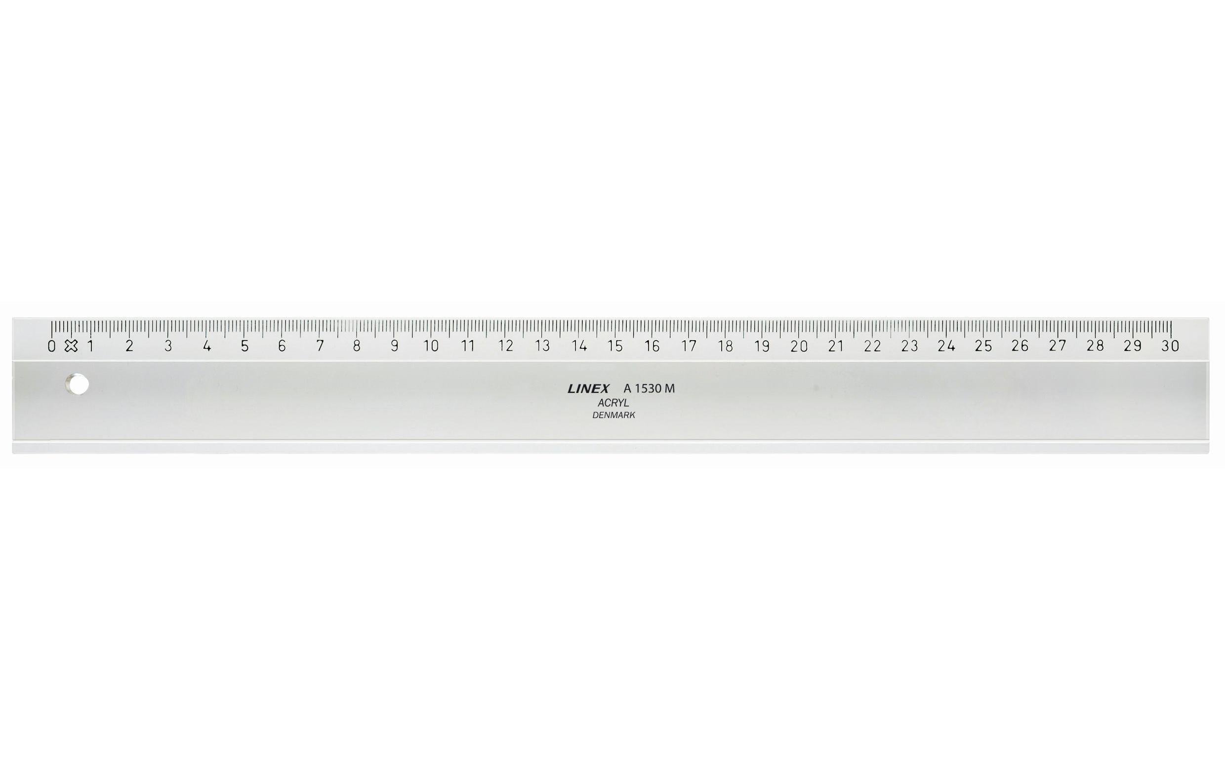 Linex: Lineal 30cm, Tuschekante