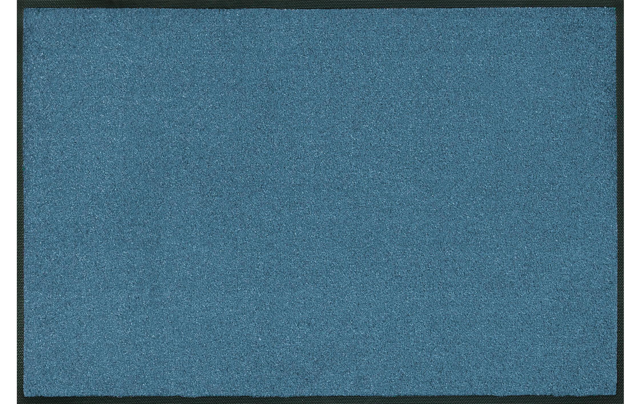 Wash+Dry Stahlblau Fussmatte