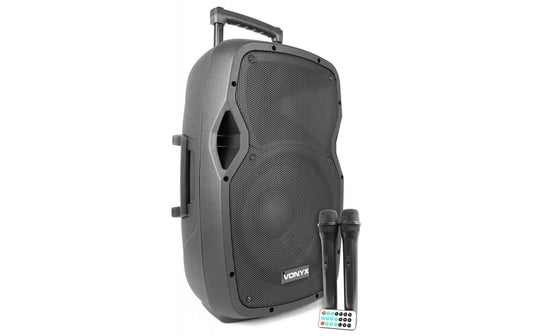 Vonyx | AP1200PA Handmic's | mobiler 1x12 PA-Lautsprecher, 2 Handmik's