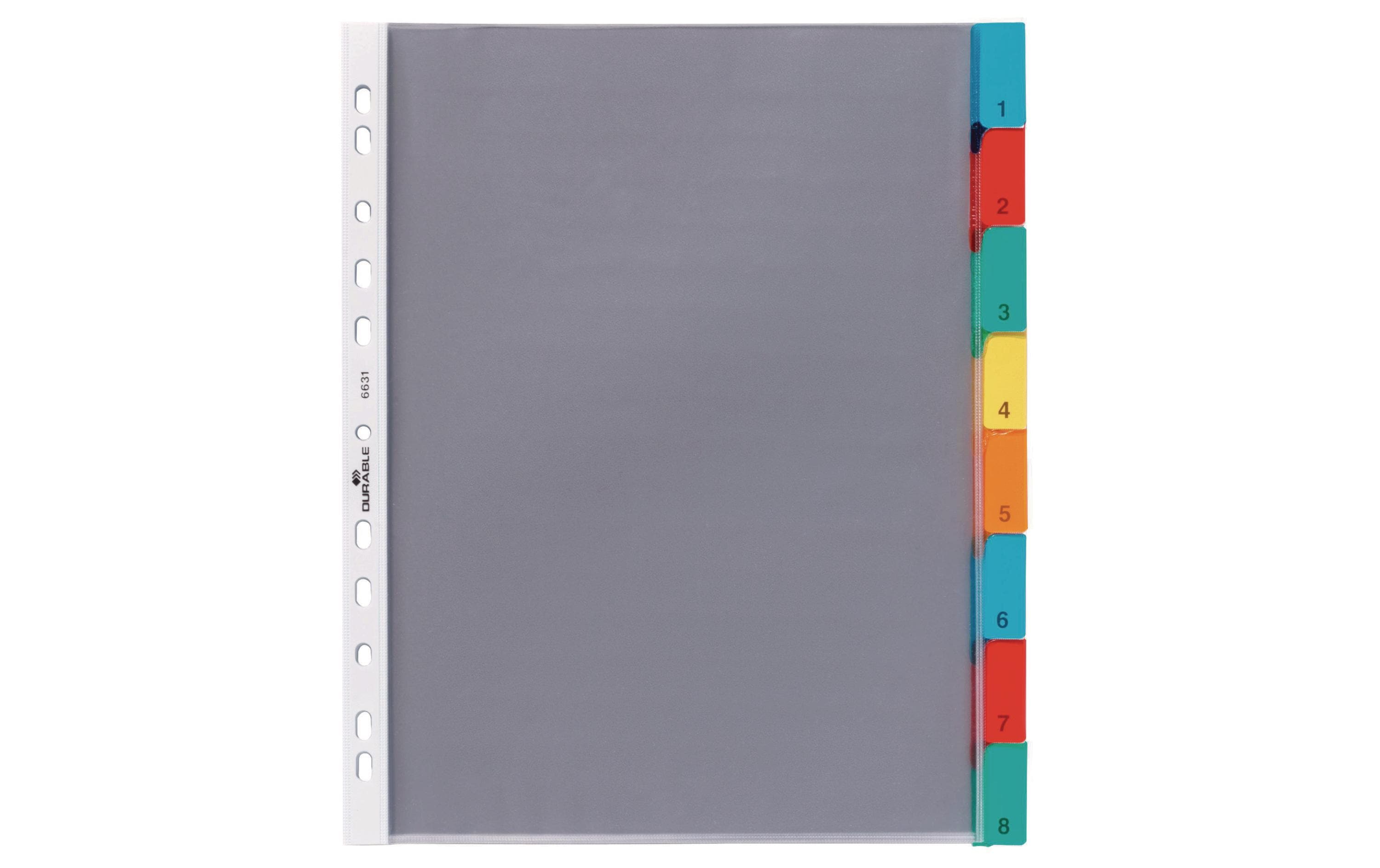 Durable Hüllenregister A4 8-tlg