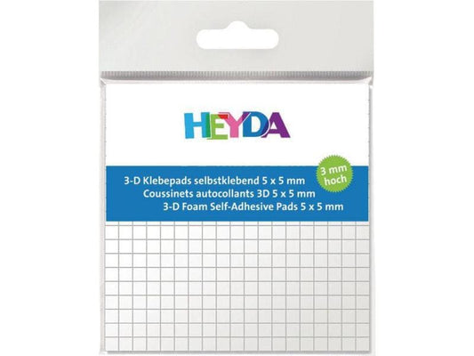 Heyda | Klebepads 361 Stück | Grösse 5x5mm, 3mm hoch