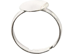 Creativ Company | Fingerring 3 Stück | Metall, versilbert, D: 10 mm