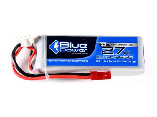 EP | BluePower LiPo-Akku 7.4V 900mAh 30C | 13.2x26x70mm 29g