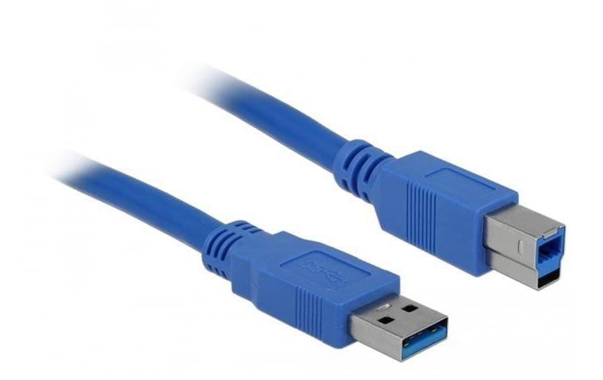USB3.0 Kabel, 3m, A-B, Blau