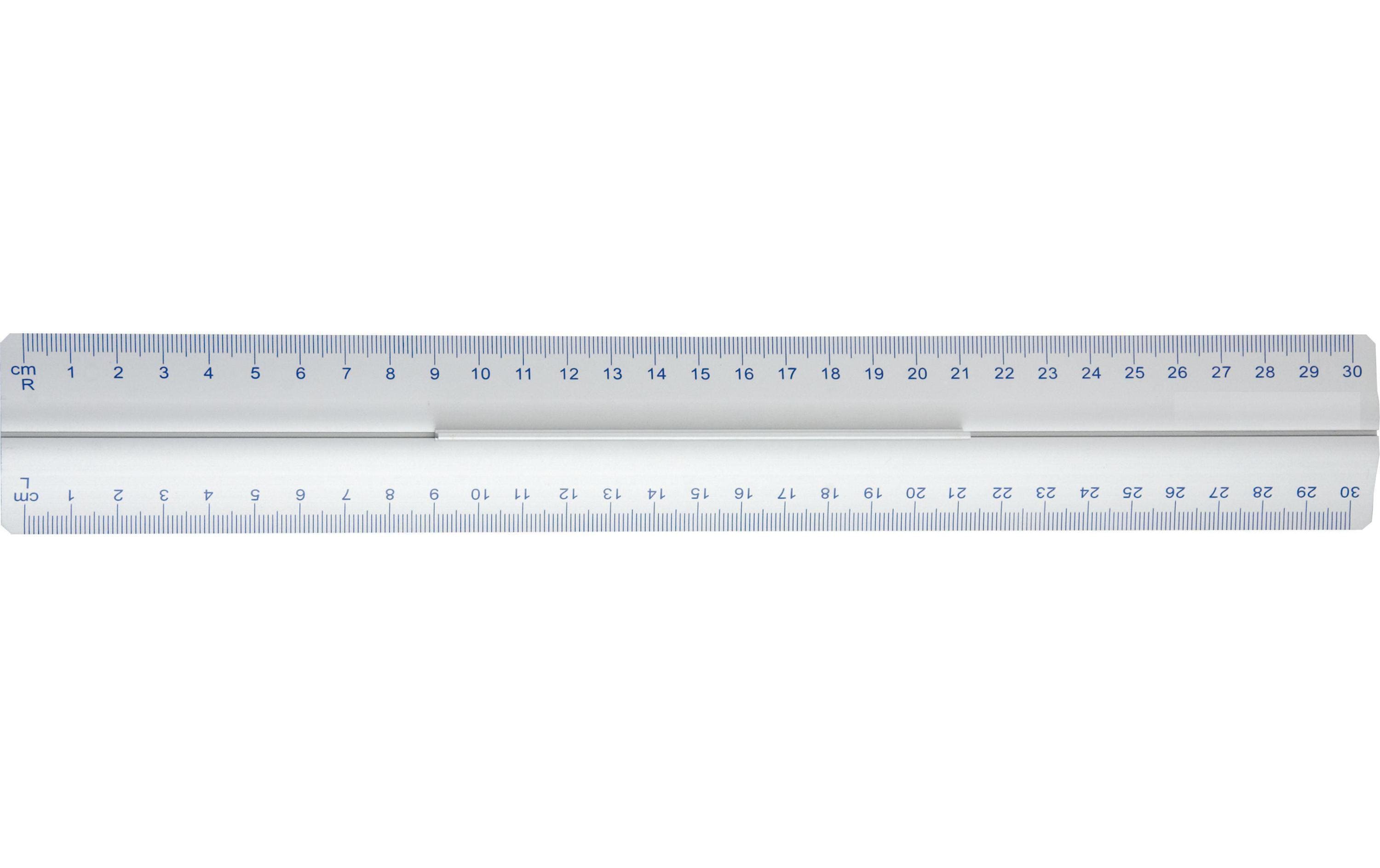 WEDO Aluminium Lineal 30 cm mit Griff