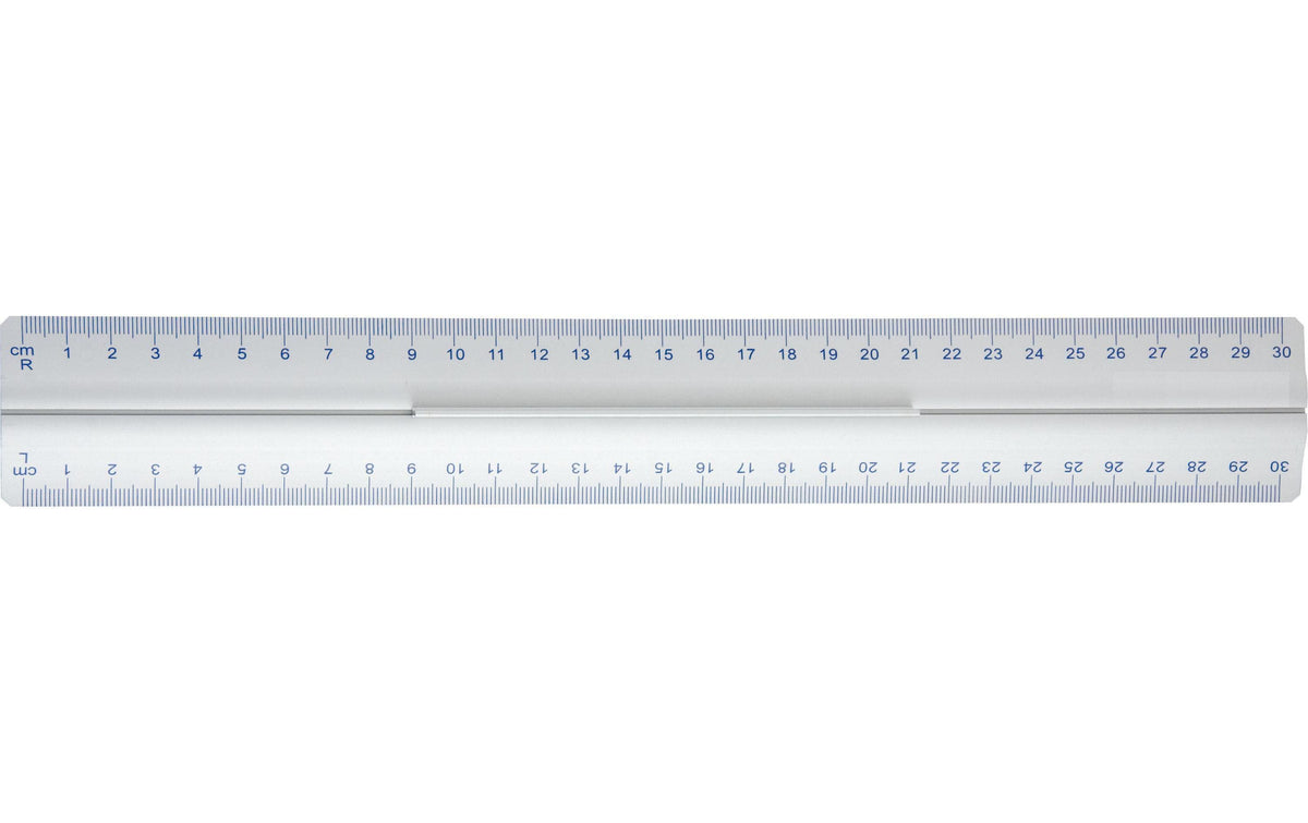 WEDO Aluminium Lineal 30 cm mit Griff