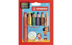 STABILO Woody 3in1 Malstift 6er