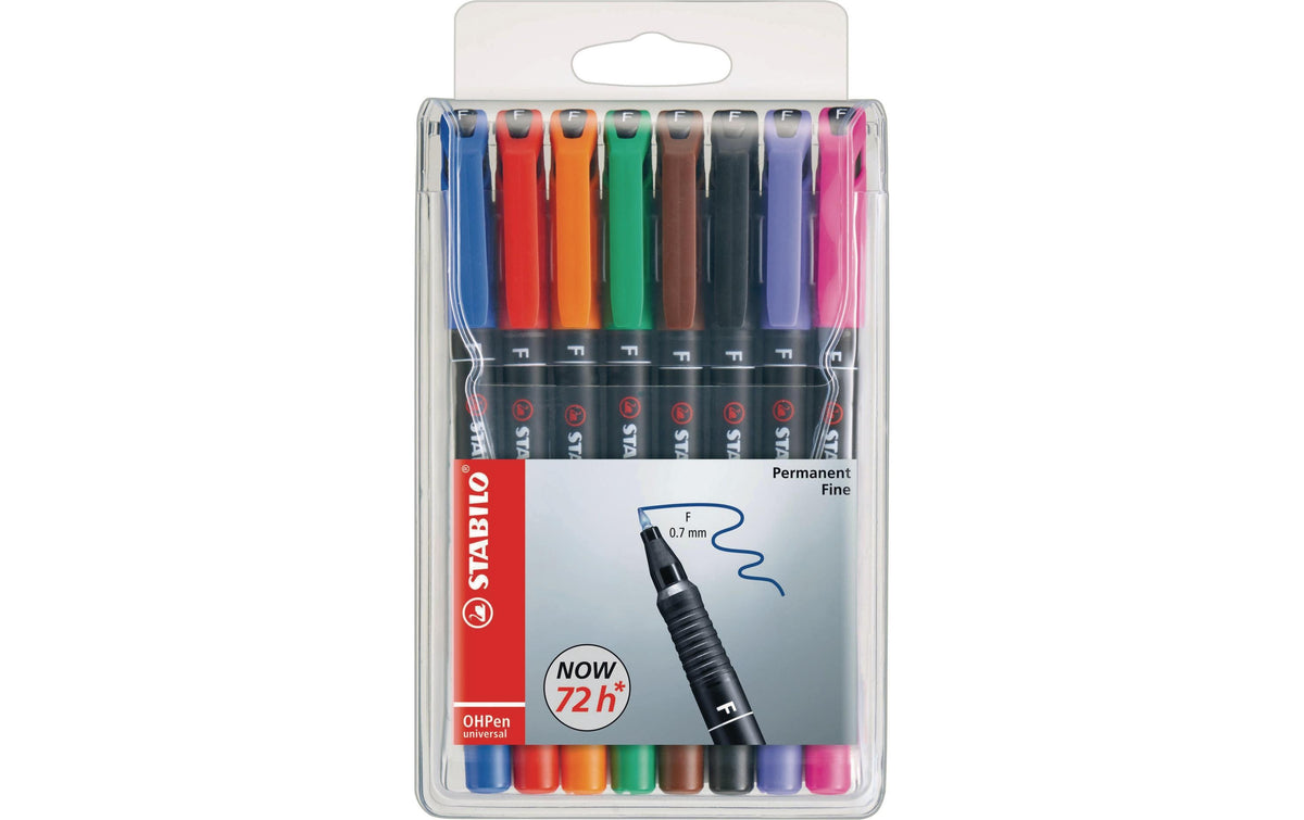 STABILO OHPen Universal Perm. F 8er Etui