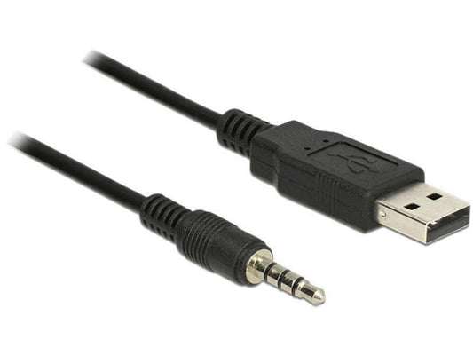 Delock | 1.8m USB-TTL Kabel, 3.5mm Klinke 4P | Chipsatz: FTDI 232RL, 5Volt