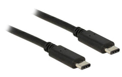 USB2.0-Kabel TypC-TypC: 1m, schwarz