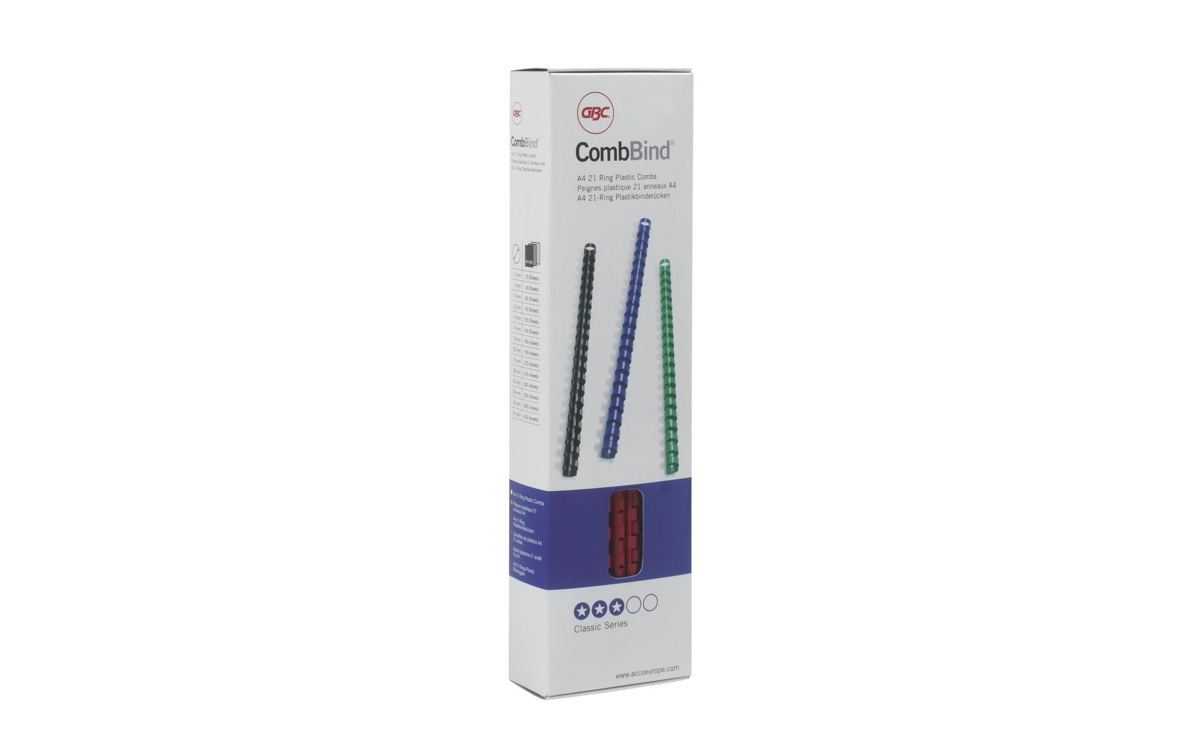 GBC Binderücken A4 14mm, weiss, 100 Stk.
