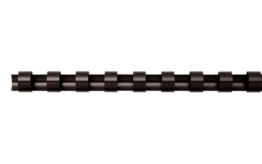 Binderücken 6mm, schwarz, 25 Stk.
