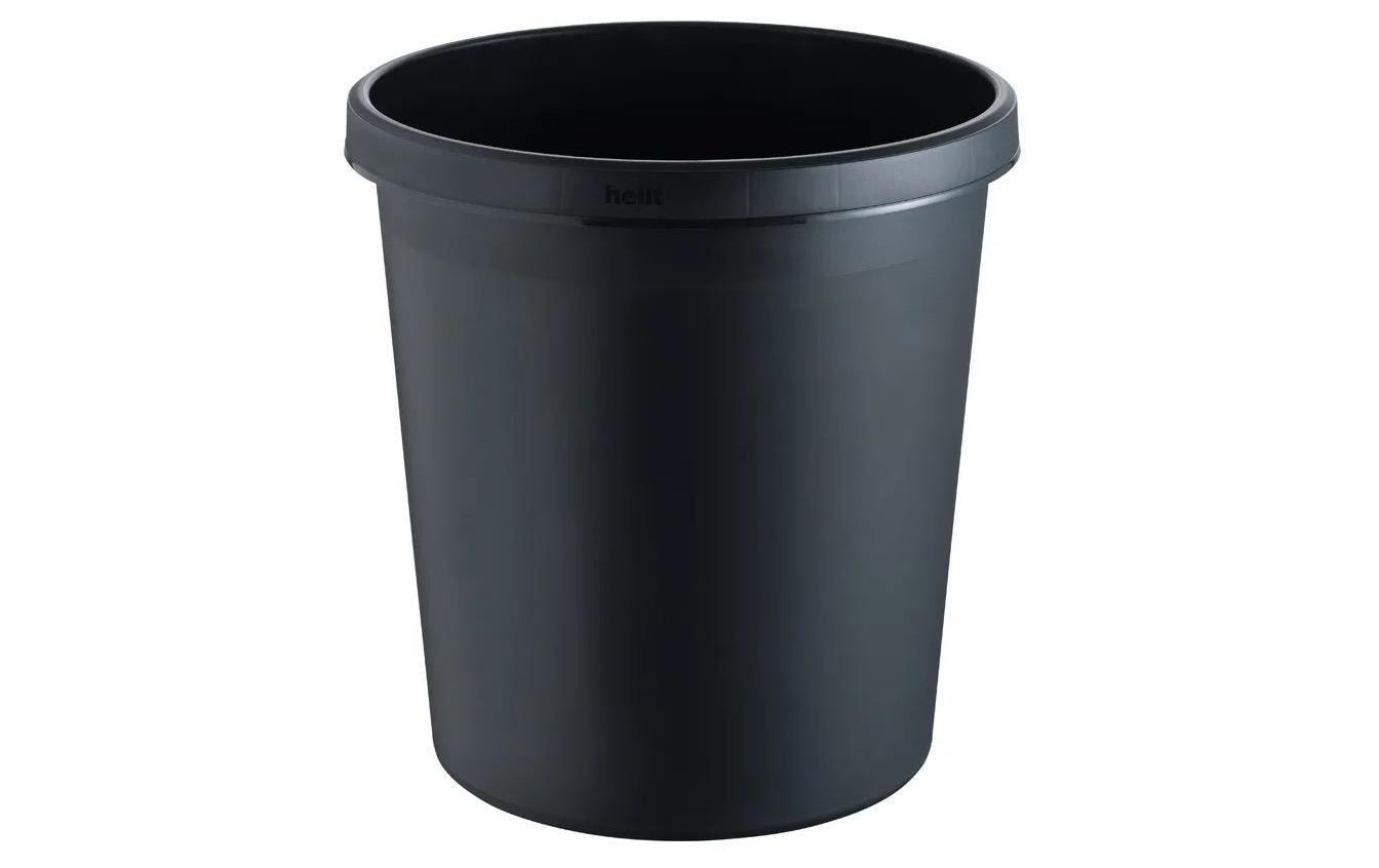 Helit Papierkorb schwarz, 18 Liter
