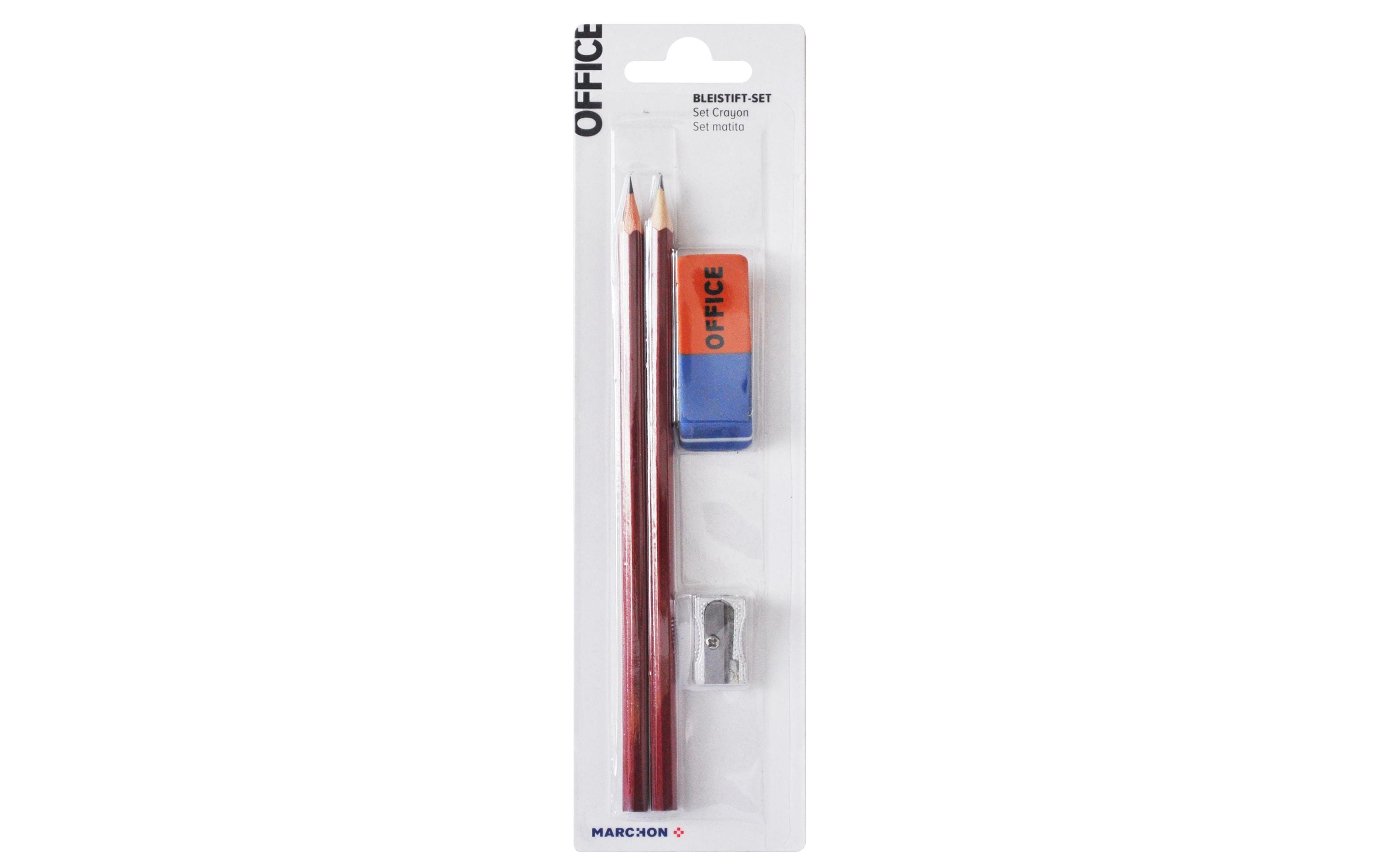 Ofiice Bleistift HB inkl. Gummi und Spitzer