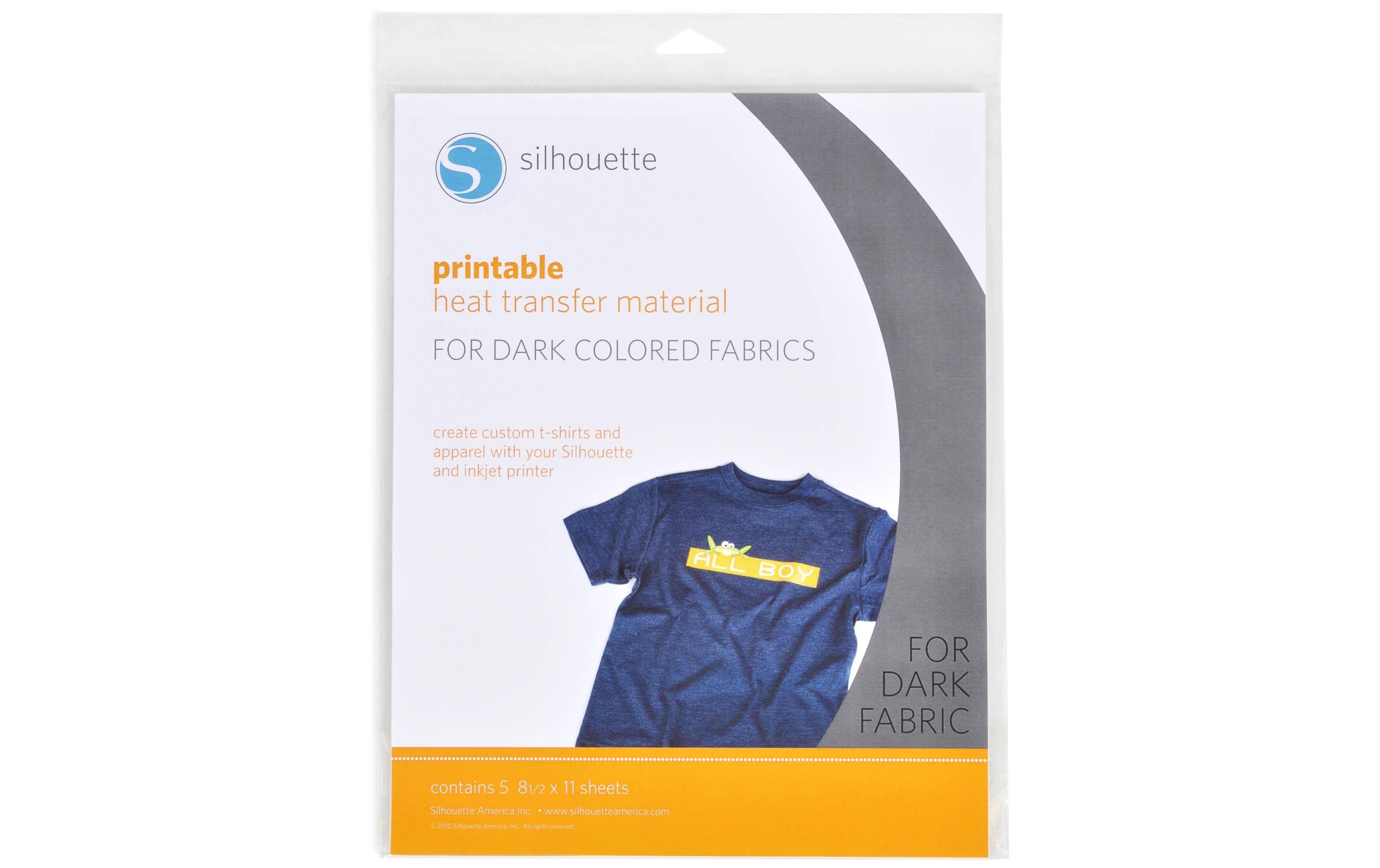 Silhouette Aufbügelfolie für dunkle Stoffe