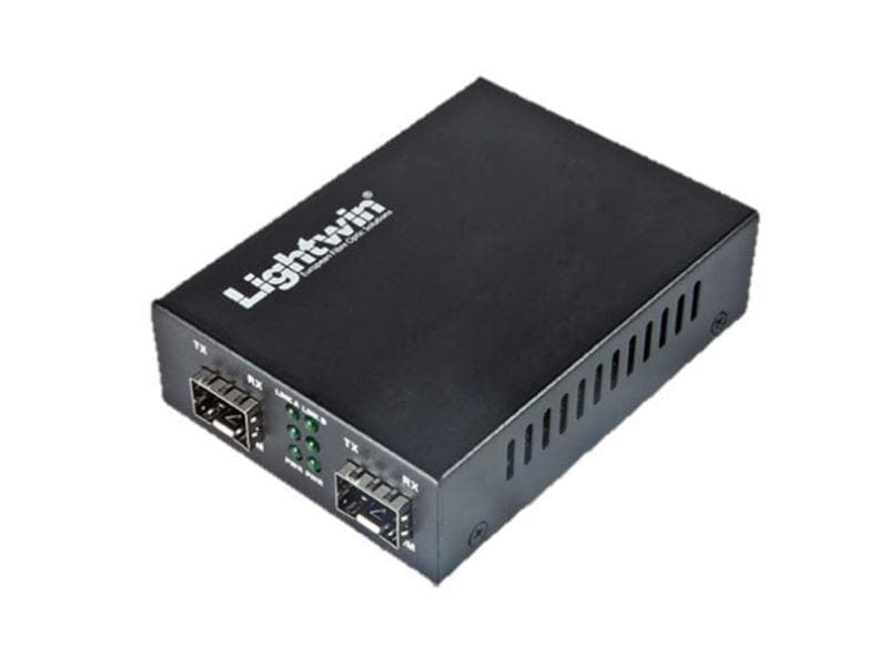 Lightwin | Medienkonverter: 2x SFP | für Multimode und Singlemode Module