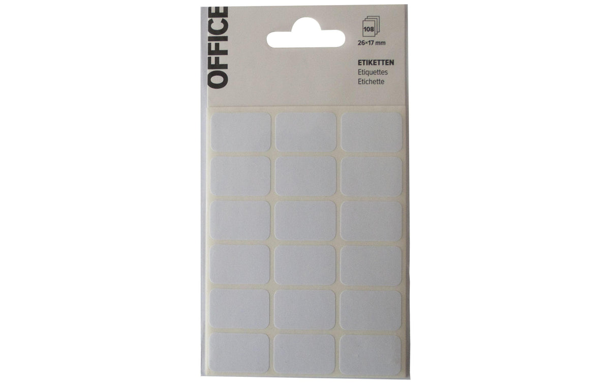 Office Etiketten weiss 26x17mm
