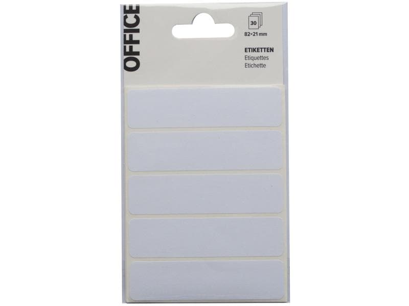 Office | Etiketten weiss 82x21mm | 30Stk.