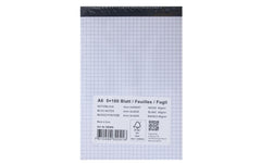 Office, Notizblock A6 100 Blatt, Kariert, 5
