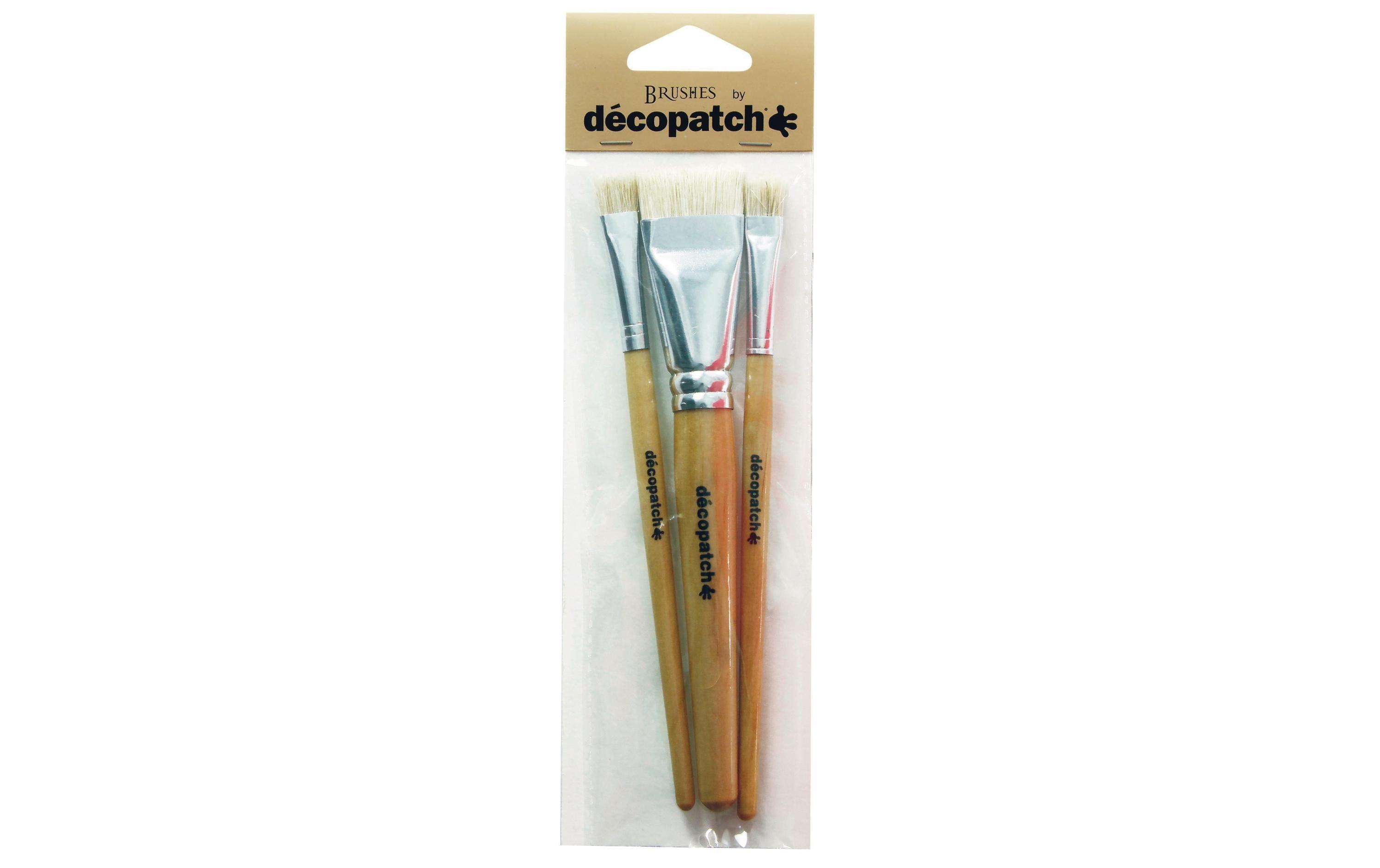 décopatch Pinsel Seide/Nylon, 3er Set