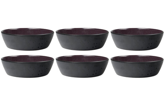 Bitz | Suppenschale 18 cm, 6 Stück, Schwarz/ | 6 Stk., 18cm Durchmesser, Stoneware