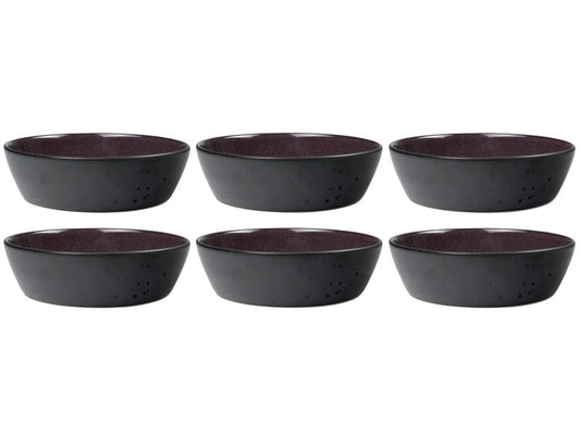 Bitz | Suppenschale 18 cm, 6 Stück, Schwarz/ | 6 Stk., 18cm Durchmesser, Stoneware