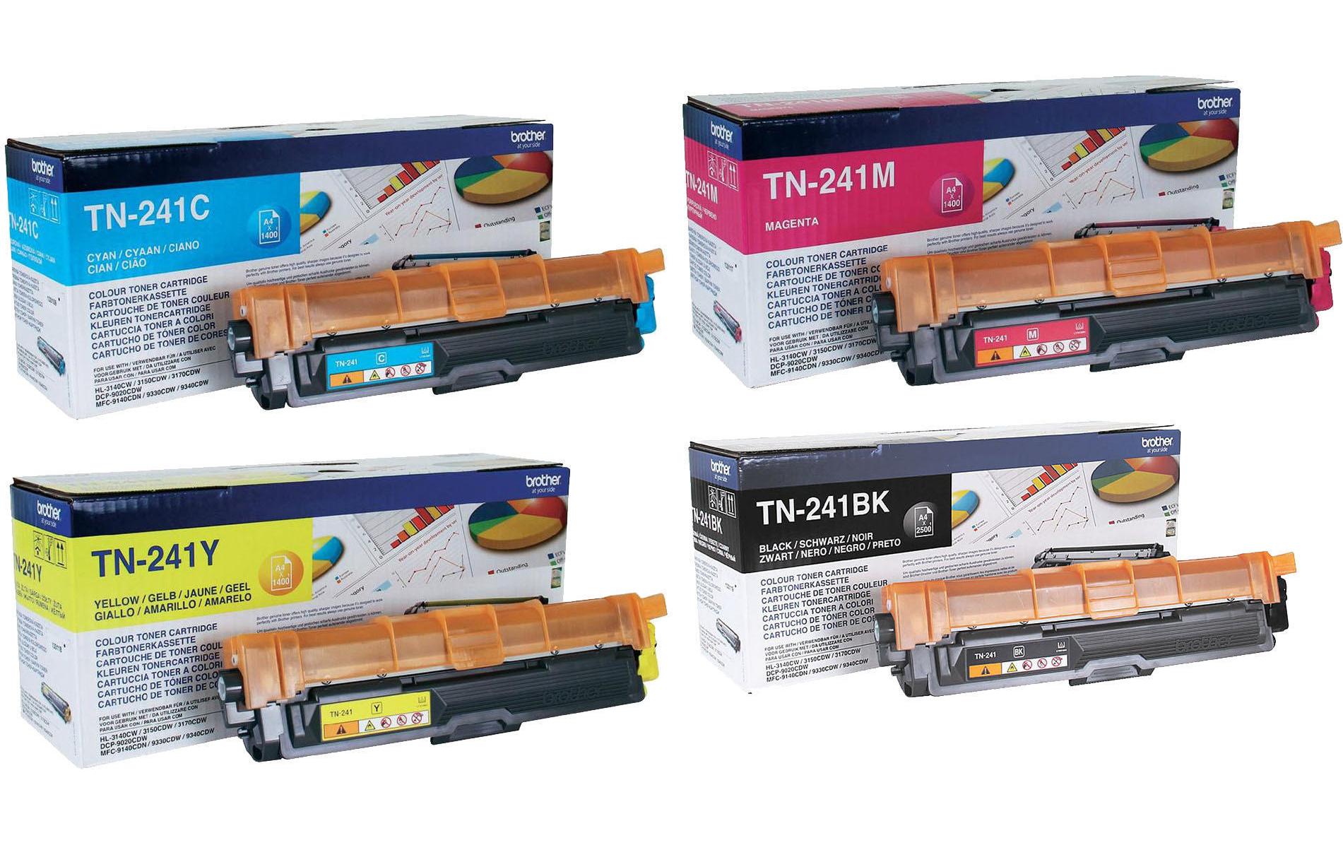 Brother, Tonerset TN-241 Black/Cyan/Magenta