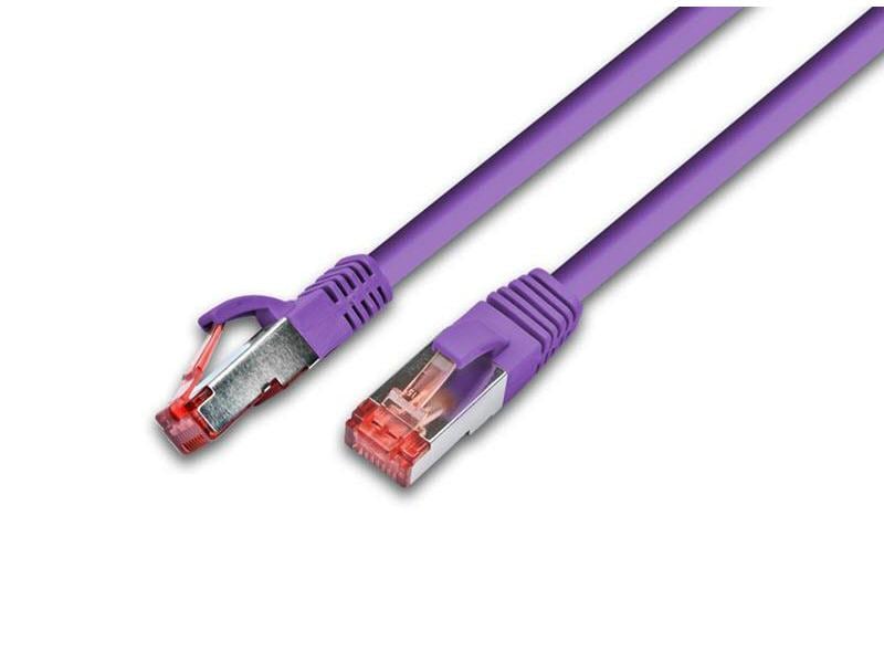 Wirewin | Patchkabel: S/FTP, 30m, Violett | Cat.6, AWG27, 1Gbps, Doppelt geschirmt