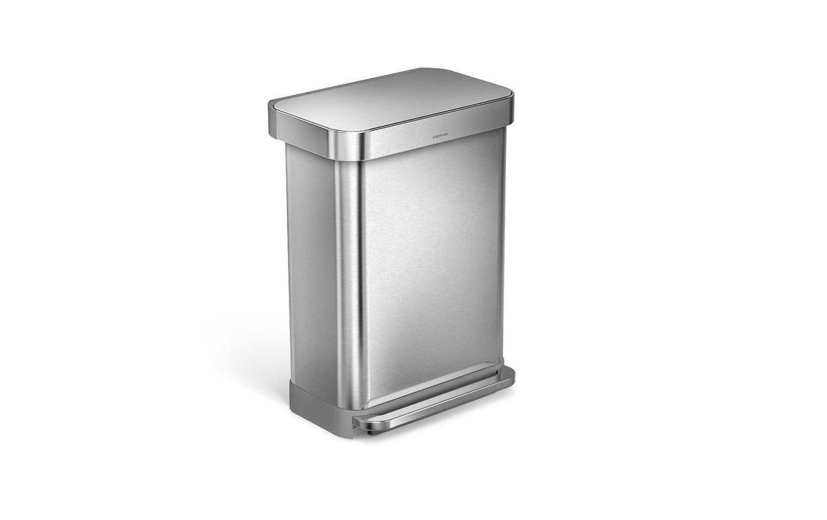 Simplehuman Rechteckiger Treteimer 55L