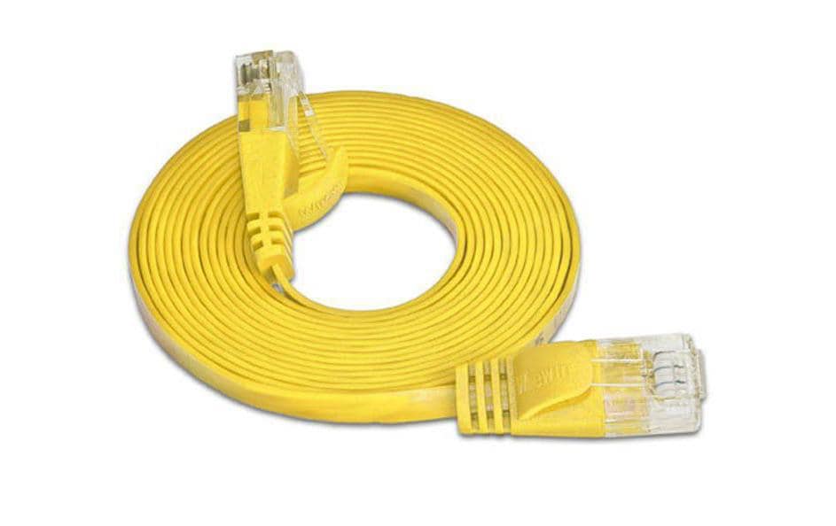 SLIM, Slimpatchkabel RJ-45 - RJ-45, Cat 6,