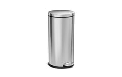 Simplehuman | runder Treteimer 30L | FAS gebürsteter Edelstahl
