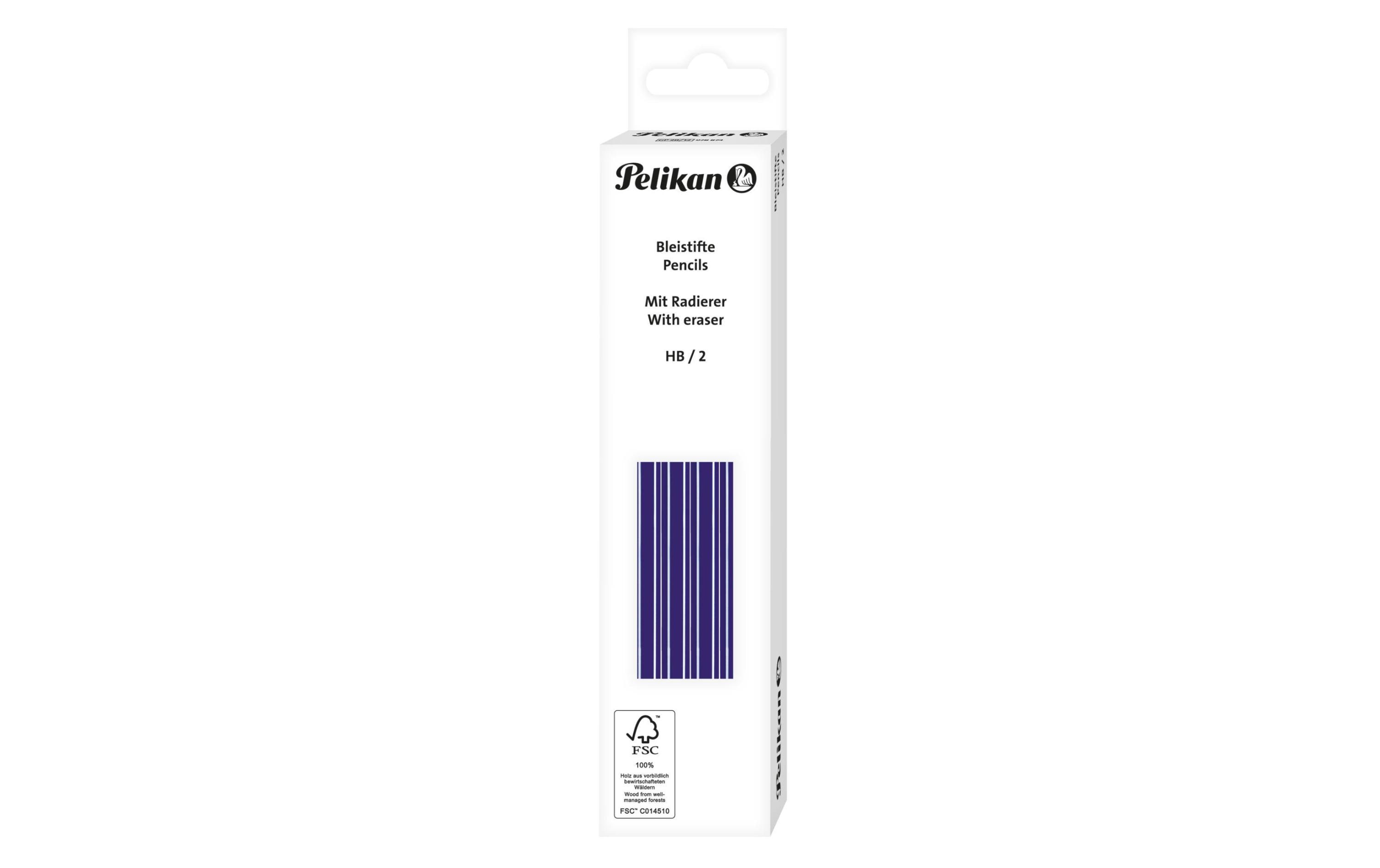 Pelikan, Bleistift HB, Blau mit Radierer, 1