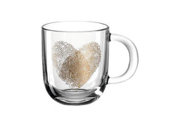 LEONARDO | Tasse Emozione 400ml Fingerabruck | 1 Stück, HxD: 10x9, Vol: 400ml Glas