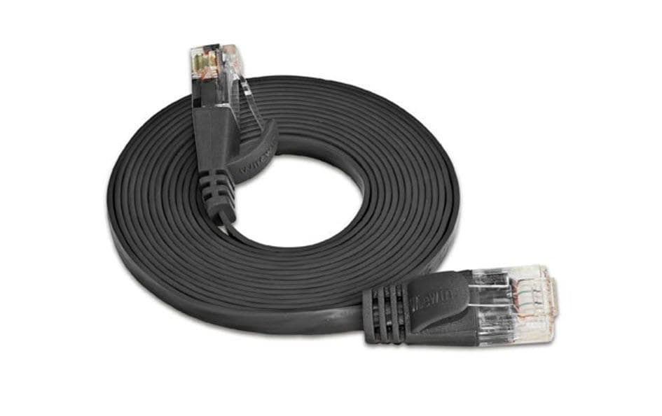 SLIM, Slimpatchkabel RJ-45 - RJ-45, Cat 6,