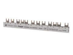 Hager | Phasenschiene 12M 63A (1PN)x6 QB | FI links
