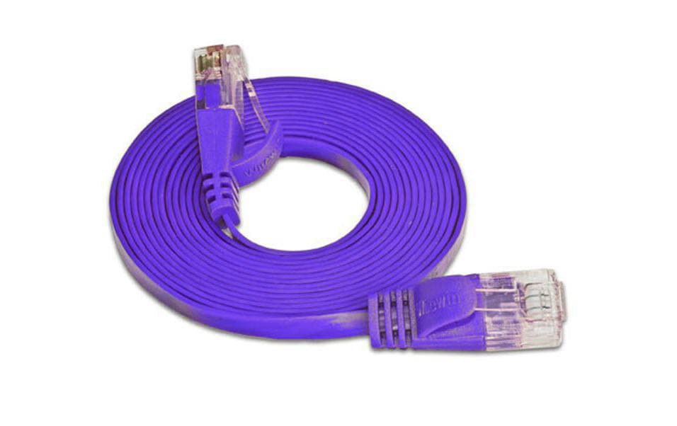 SLIM, Slimpatchkabel RJ-45 - RJ-45, Cat 6,